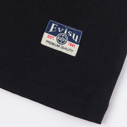 Seagull Embroidery T-shirt - Black