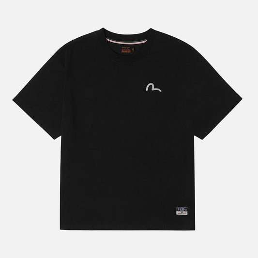 Seagull Embroidery T-shirt - Black