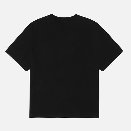 Seagull Embroidery T-shirt - Black