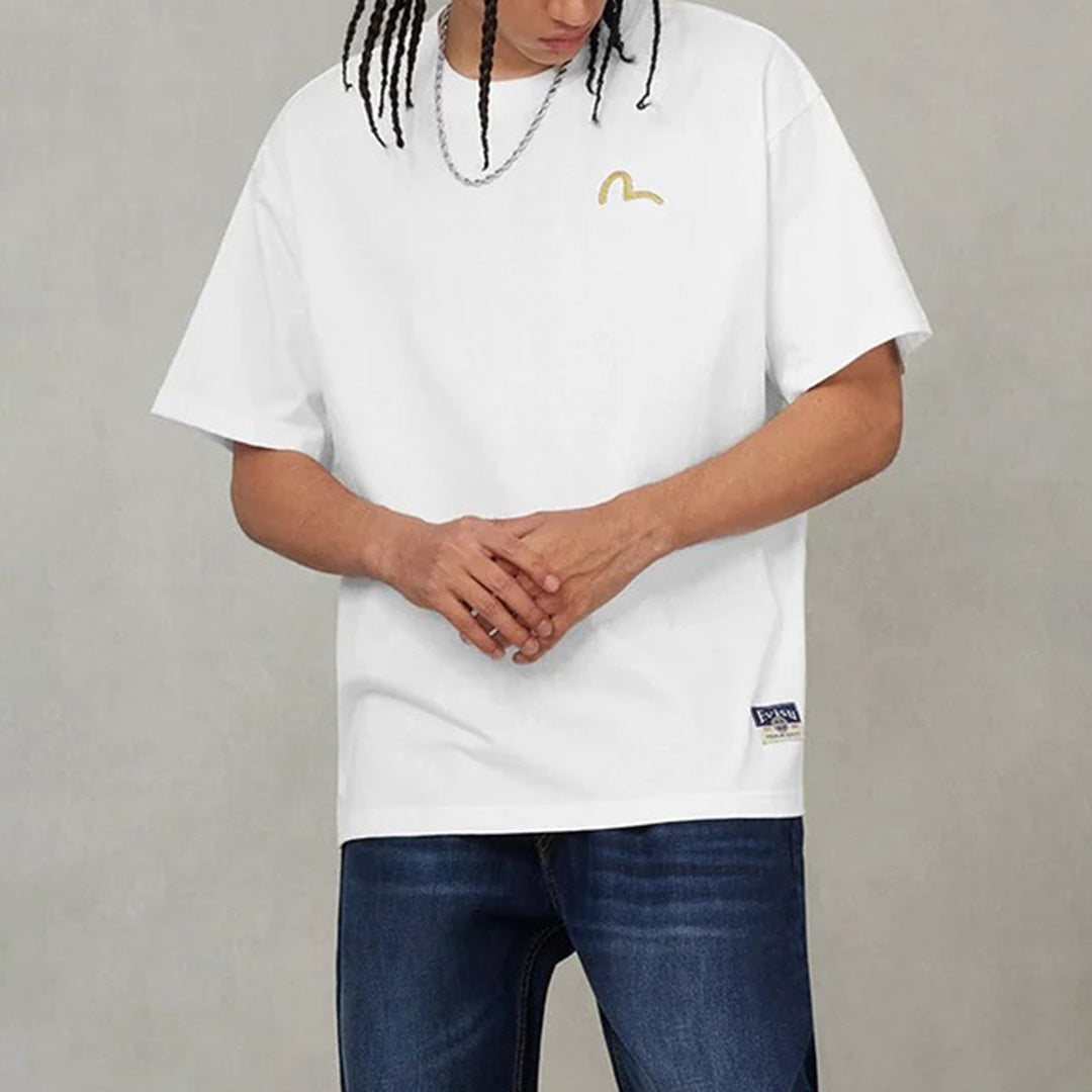 Seagull Embroidery T-shirt - White