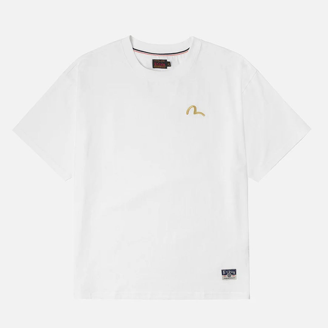 Seagull Embroidery T-shirt - White