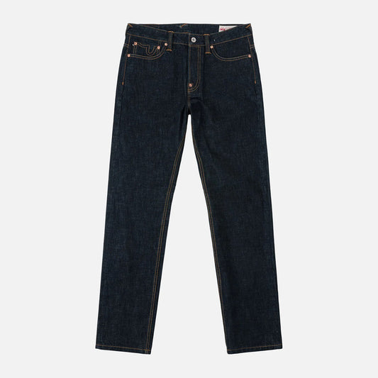 Grey & White Seagull Print Pocket Selvedge Jeans - Raw Indigo