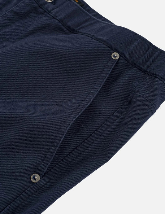 Back Seagull Print Chino Pants - Navy