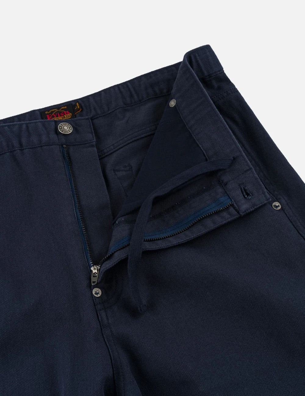 Back Seagull Print Chino Pants - Navy