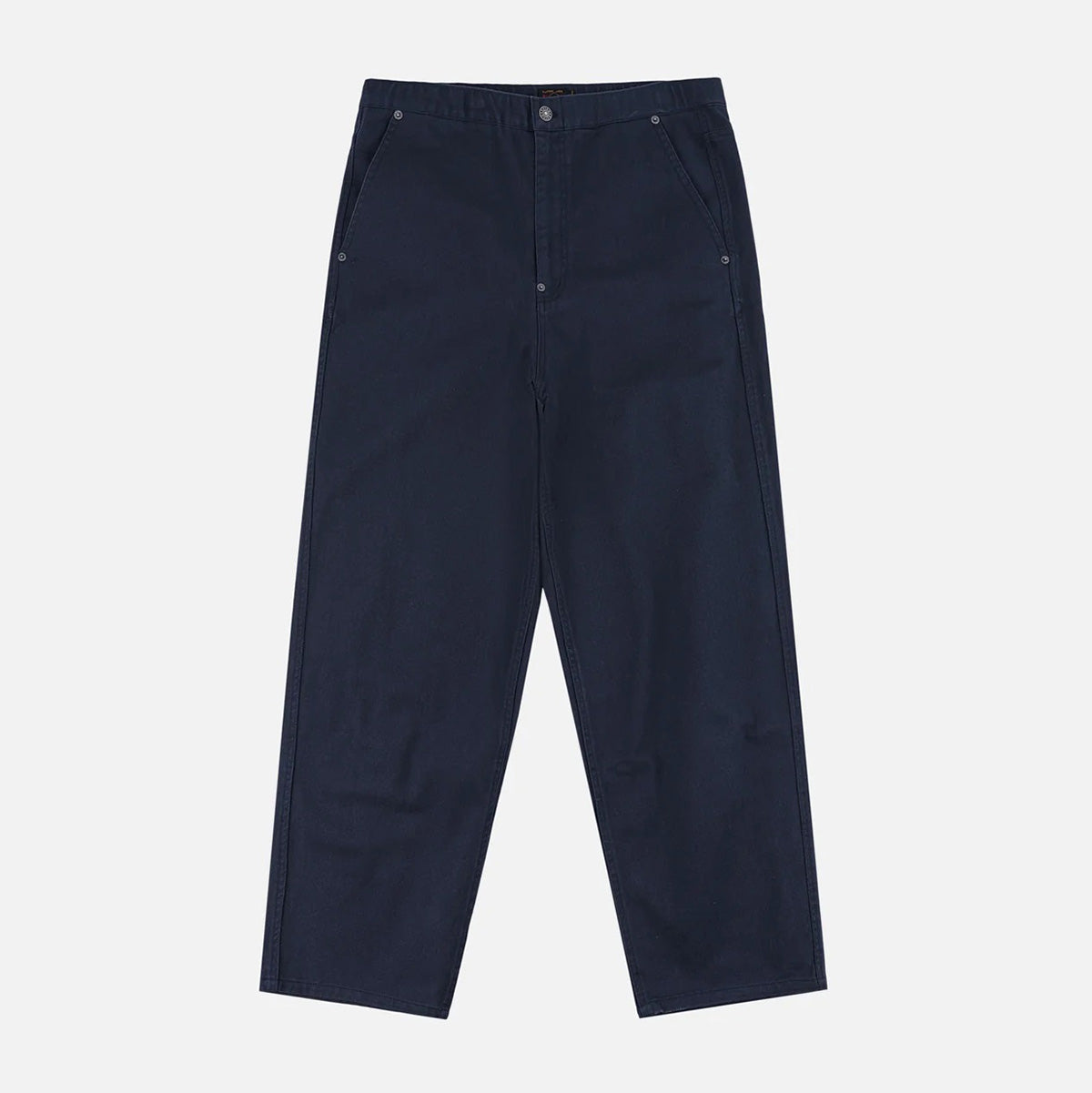 Back Seagull Print Chino Pants - Navy