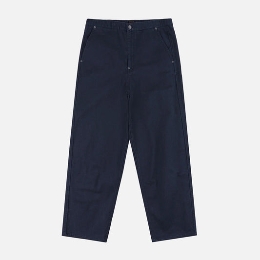 Back Seagull Print Chino Pants - Navy