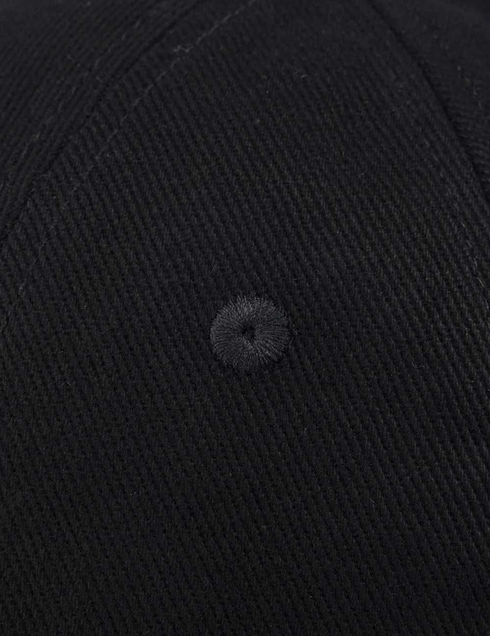Seagull & Logo Embroidery Cap - Black