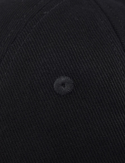 Seagull & Logo Embroidery Cap - Black
