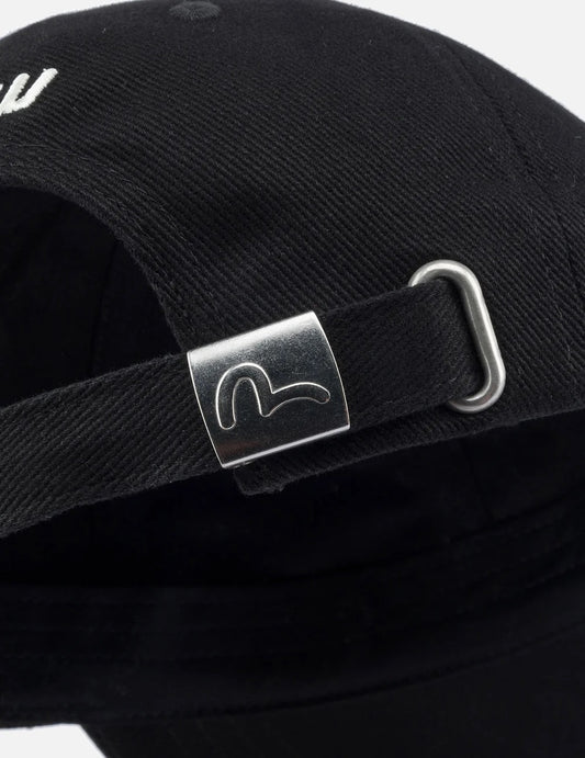 Seagull & Logo Embroidery Cap - Black