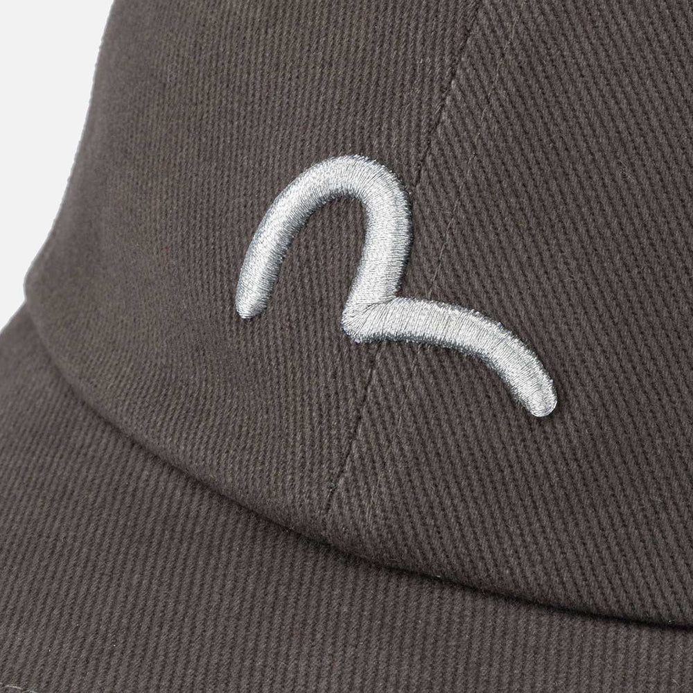 Seagull & Logo Embroidery Cap - Charcoal