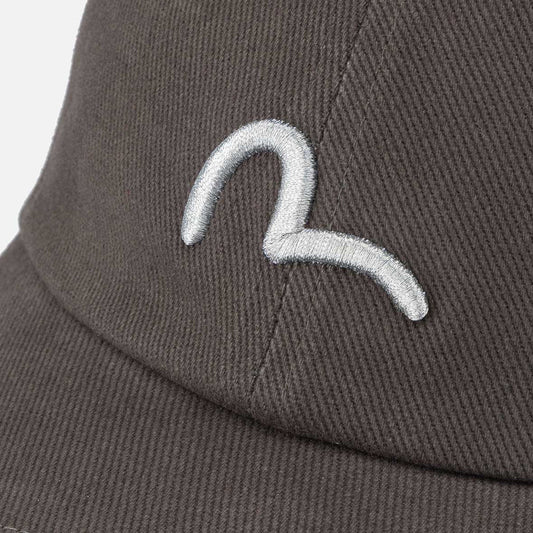 Seagull & Logo Embroidery Cap - Charcoal