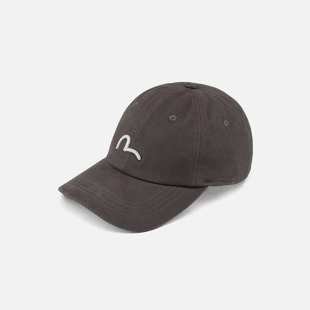 Seagull & Logo Embroidery Cap - Charcoal