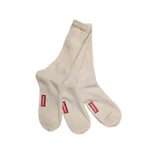 3 Pack Crew Socks - Off White