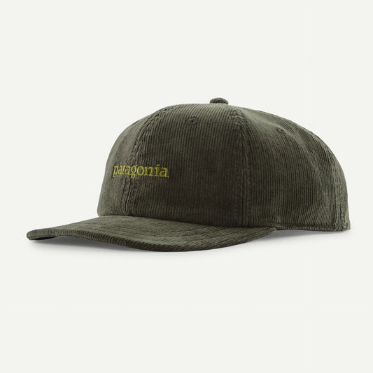 Corduroy Cap, Text Logo - Old Growth Green