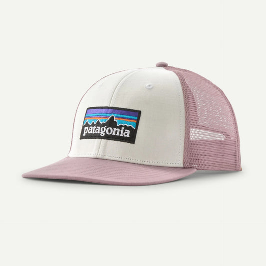 P-6 Logo Trucker Hat - White w/Quiet Violet