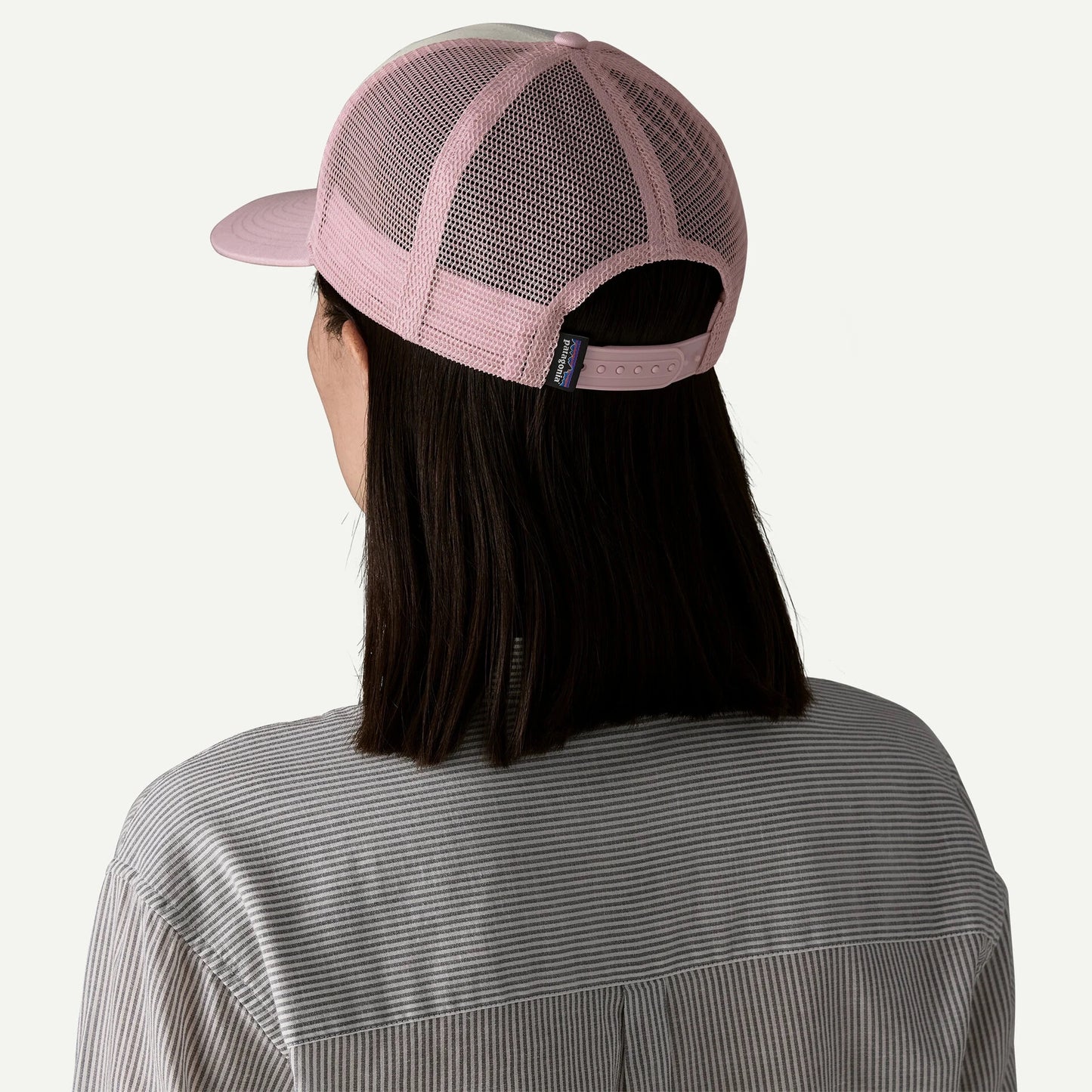 P-6 Logo Trucker Hat - White w/Quiet Violet