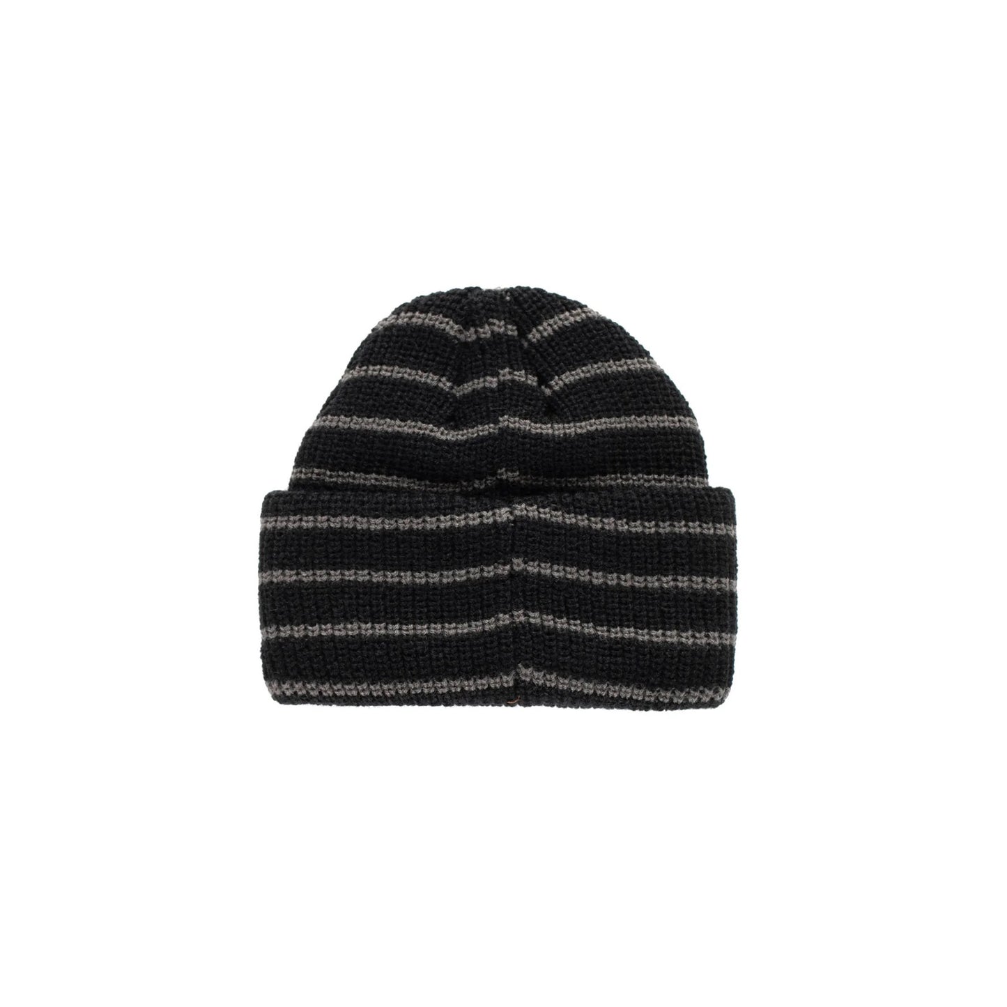 Strped Beanie - Black/Charcoal