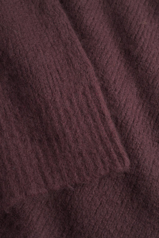 Rasmus Relaxed Brushed Polo - Mahogany