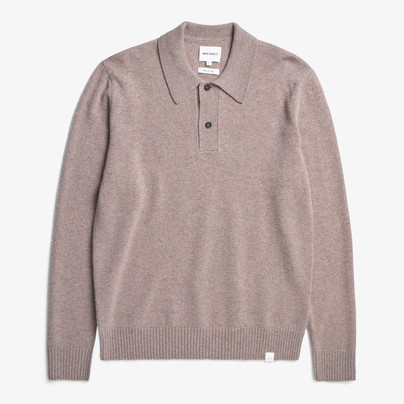 Norse Standard Merino Lambswool Polo - Clay