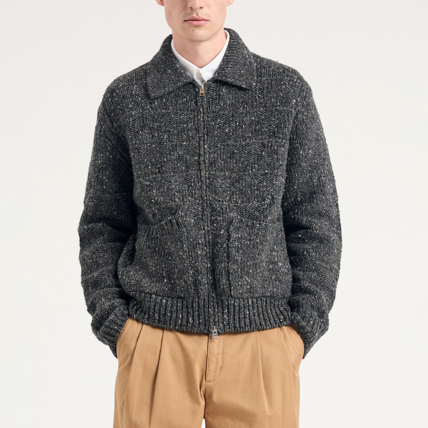 Erik Donegal Diamond Jacket - Charcoal Grey