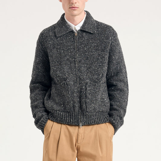 Erik Donegal Diamond Jacket - Charcoal Grey