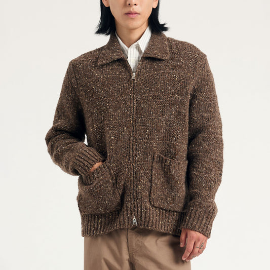 Erik Donegal Diamond Jacket - Seal Brown