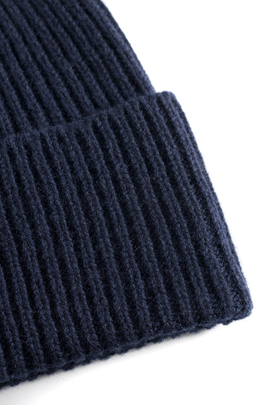 Norse Standard Merino Lambswool Beanie - Dark Navy