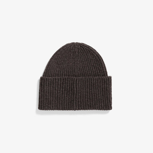 Norse Standard Merino Lambswool Beanie - Heathland Brown