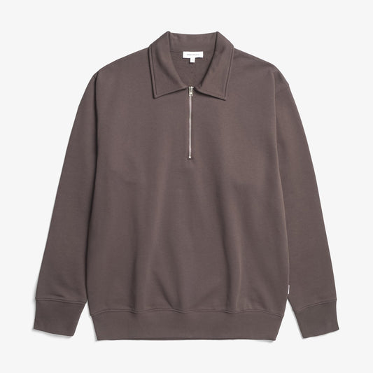 Norse Standard Half Zip Sweatshirt - Seal Brown