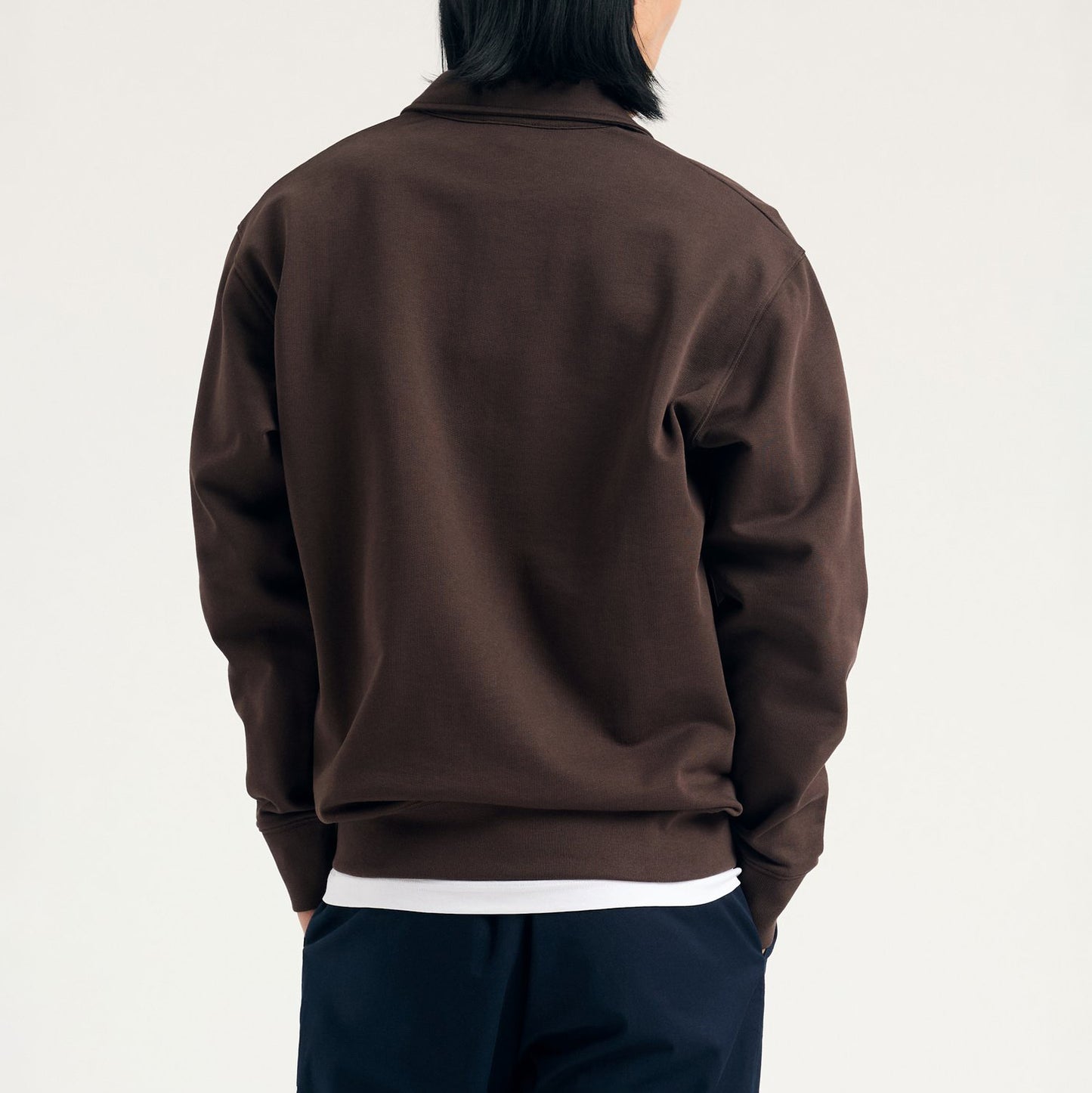 Norse Standard Half Zip Sweatshirt - Seal Brown