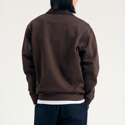 Norse Standard Half Zip Sweatshirt - Seal Brown