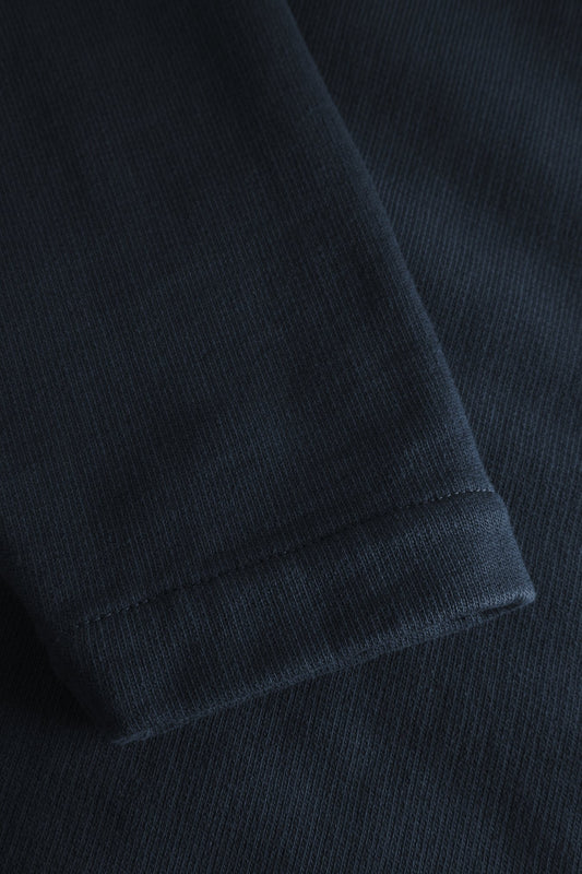 Bjorn Relaxed Organic Loopback Track Jacket - Dark Navy