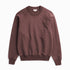 Tyr Relaxed Organic Loopback Raglan Crew - Mahogany
