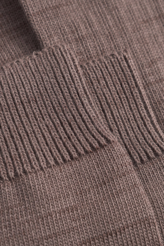 Bjarki Heavy Cotton Twist Sock - Mahogany