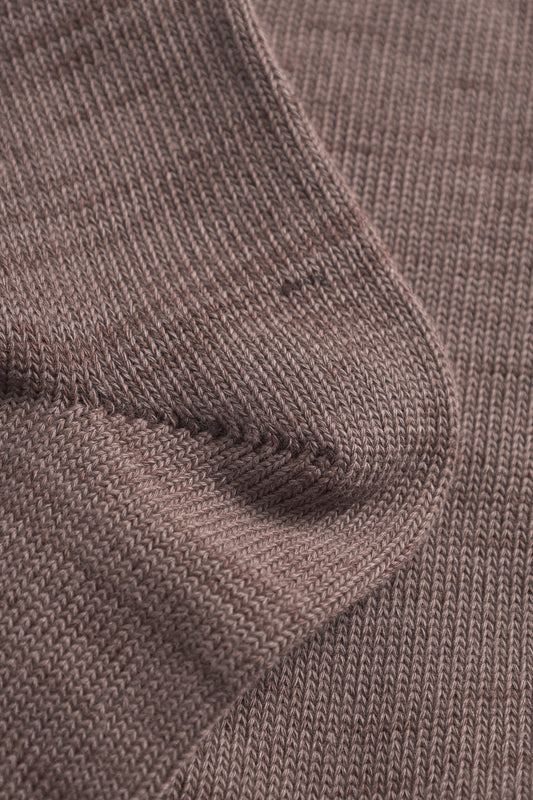 Bjarki Heavy Cotton Twist Sock - Mahogany