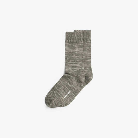 Bjarki Heavy Cotton Twist Sock - Olive Night