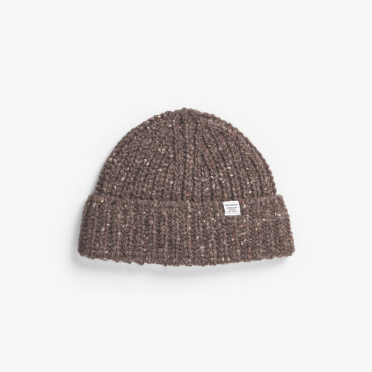 Daniel Donegal Rib Beanie - Seal Brown