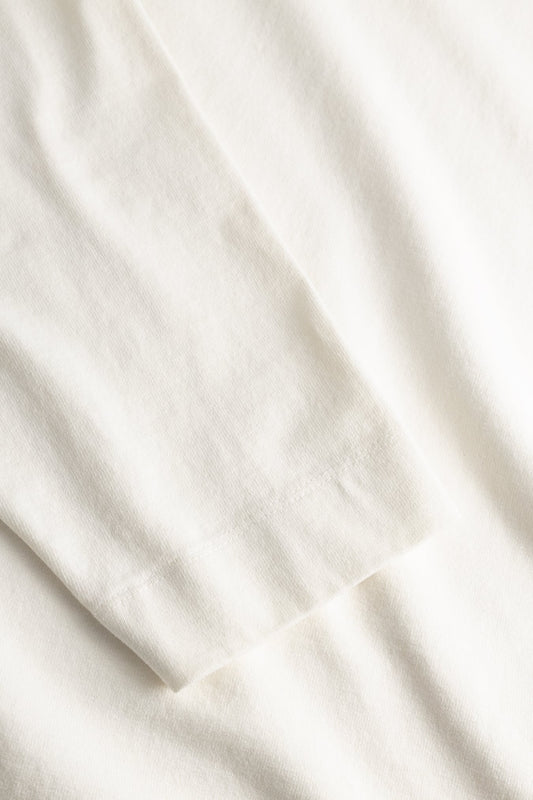 Isefjord Compact Cotton LS T-shirt - Ecru
