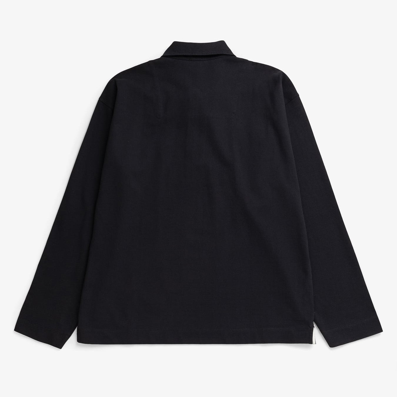 Isefjord Compact Cotton LS Polo - Black