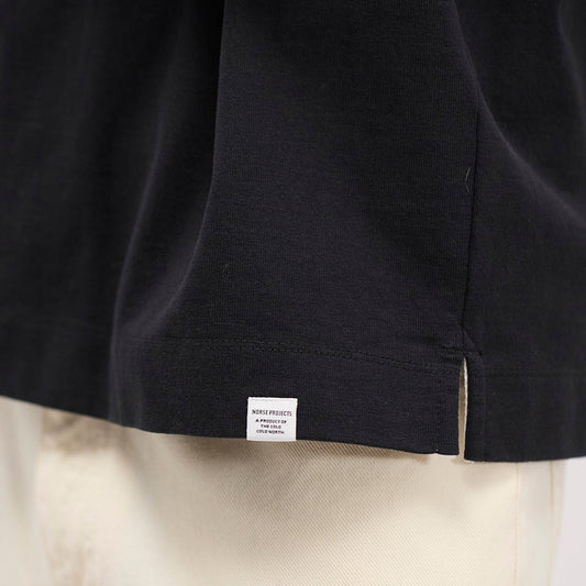 Isefjord Compact Cotton LS Polo - Black