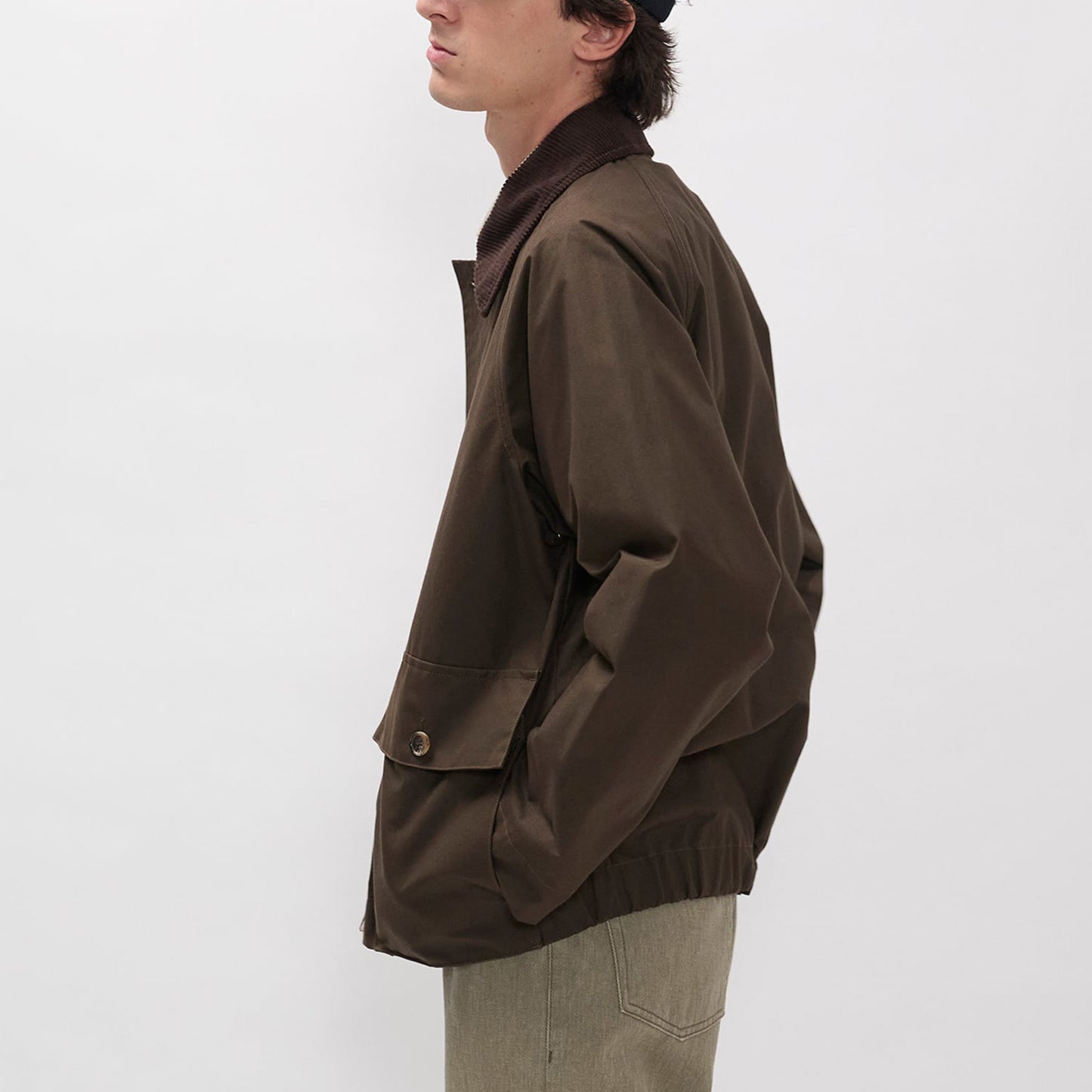 Holmen Wax Raglan Light Jacket - Delicioso Brown