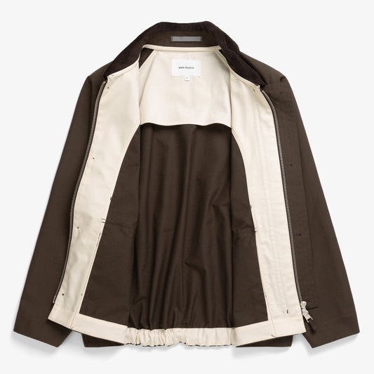 Holmen Wax Raglan Light Jacket - Delicioso Brown