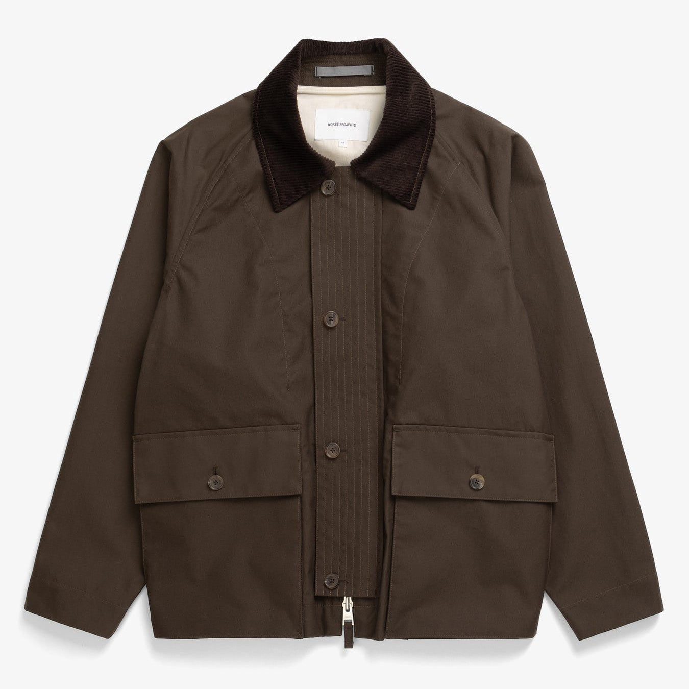 Holmen Wax Raglan Light Jacket - Delicioso Brown