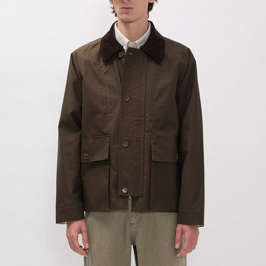 Holmen Wax Raglan Light Jacket - Delicioso Brown