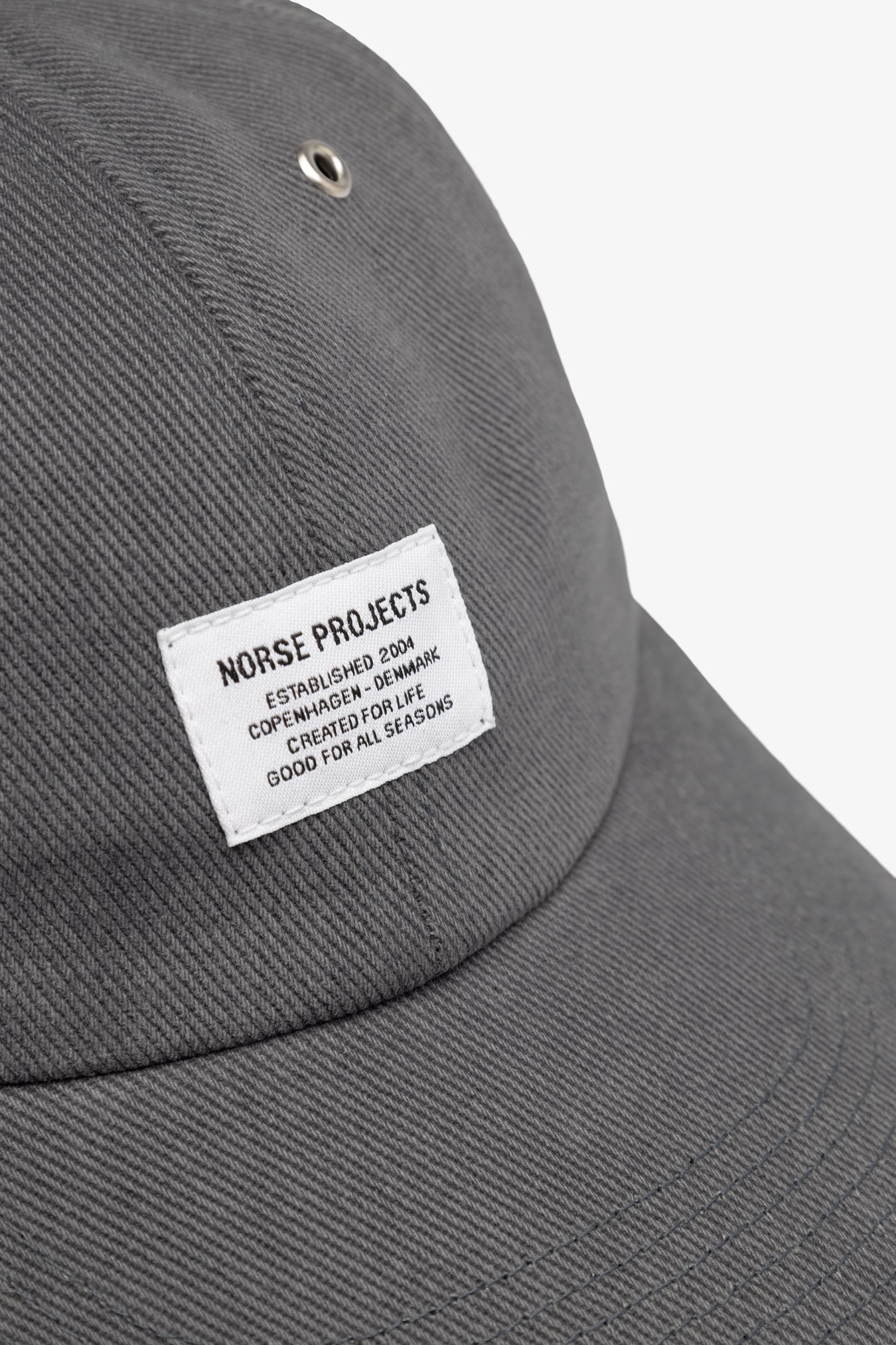 Bull Twill Denim 6-Panel Cap - Graphite