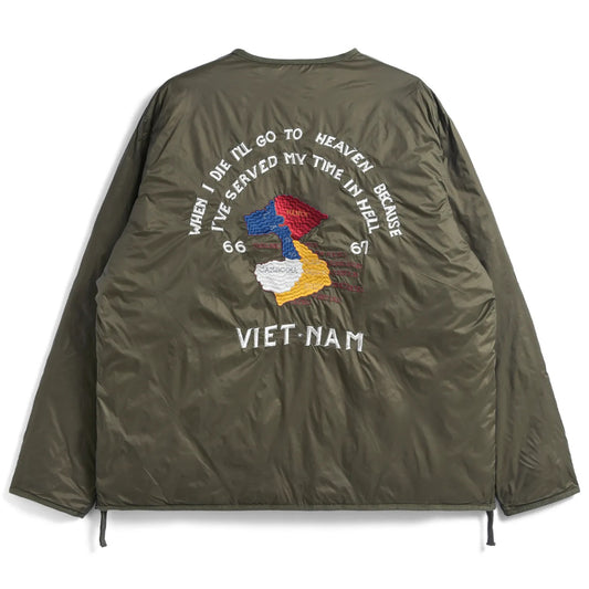 Reversible "Vetjan" Down Jacket - Olive
