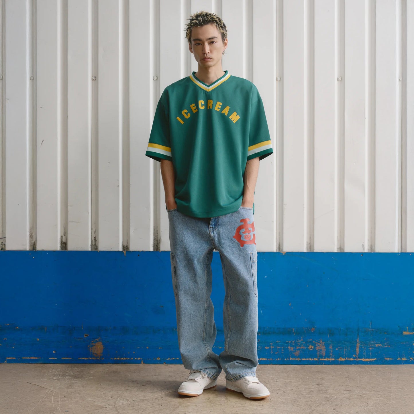 V-Neck Sports Jersey - Teal