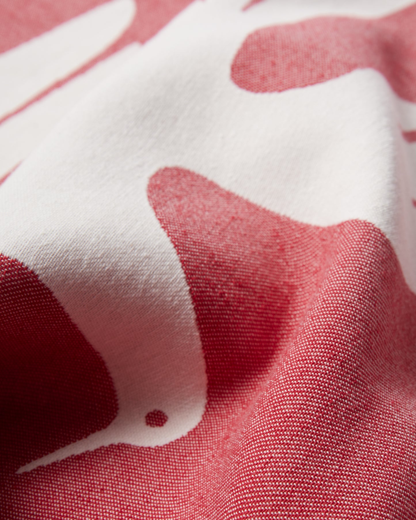 Infinite kitchen bird towel set - Red