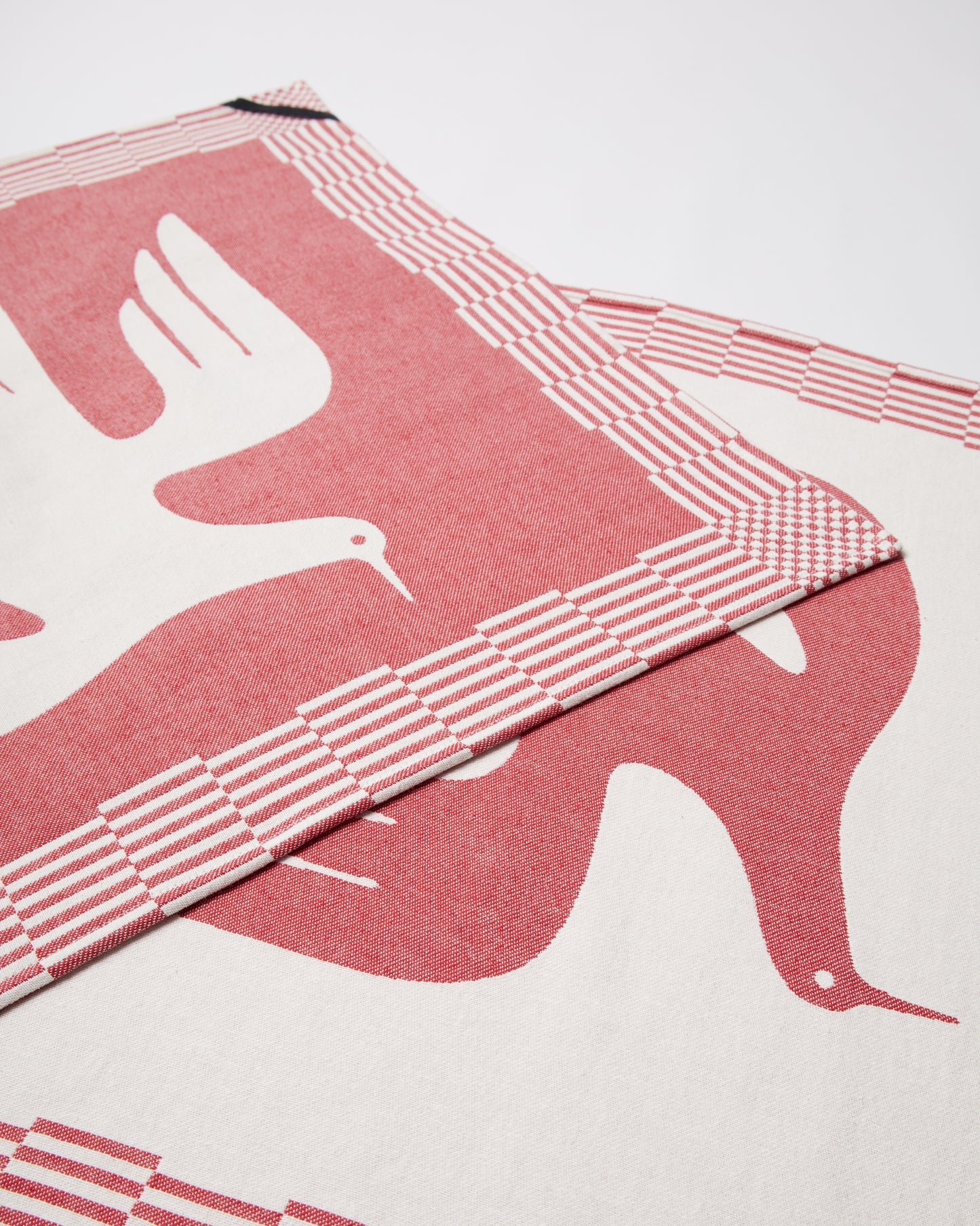 Infinite kitchen bird towel set - Red