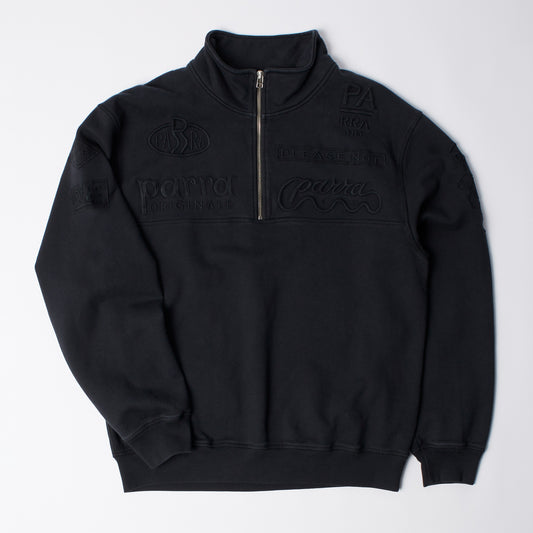 Media training quarter zip pullover - Black